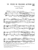 26 Pezzi di Celebri Autori trascritti per 2 Clarinetti - Partition